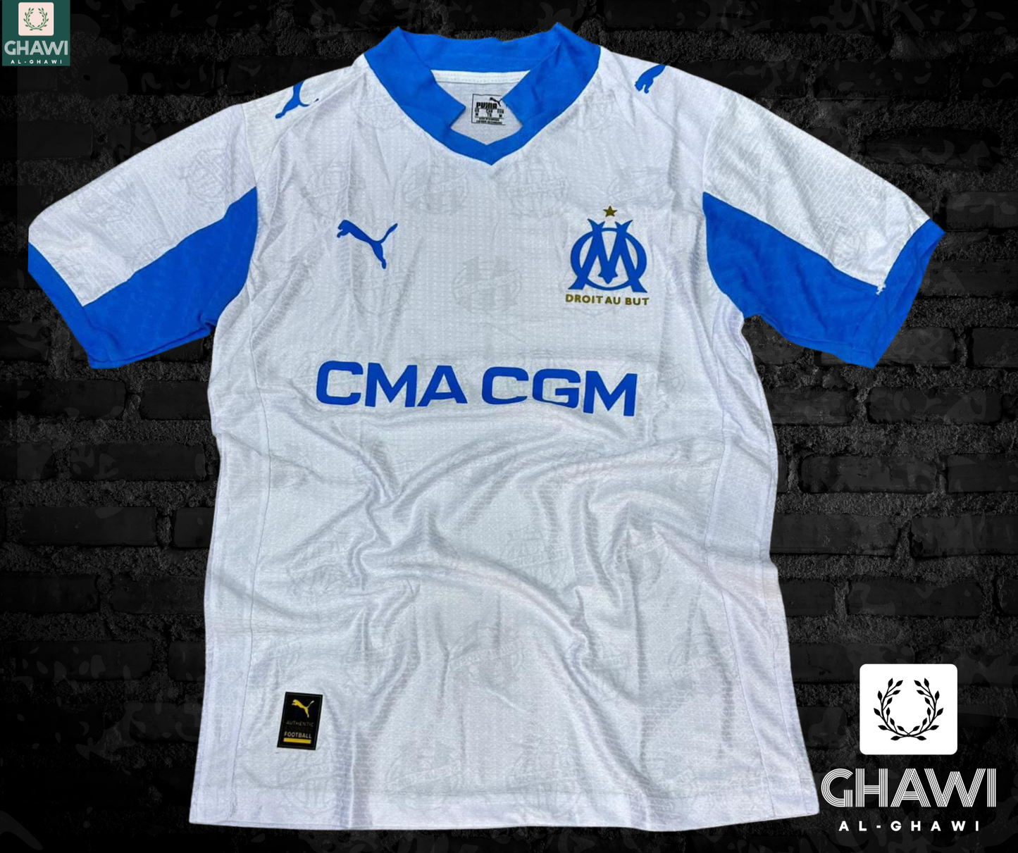 تيشيرت مرسيليا الأصلي 2025/2026 | Al-Ghawi – اشتري أونلاين الآن